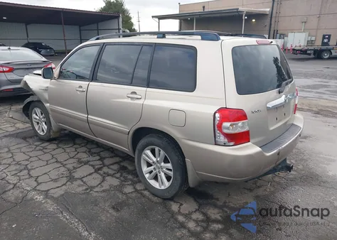 2006 Toyota Highlander Hybrid V6 z USA, uszkodzony, nr VIN JTEDW21A460013731